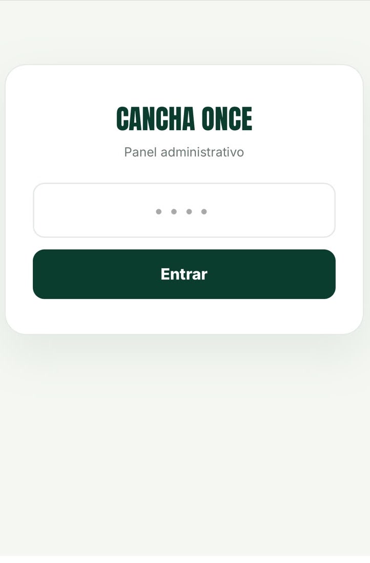 Acceso al panel administrativo