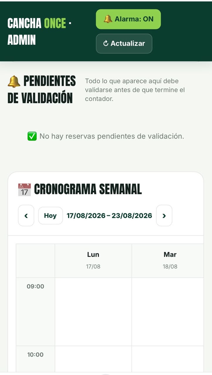 Pendientes de validación